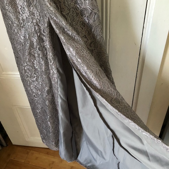 Silver David’s bridal Bridesmaid dress - Picture 6 of 8